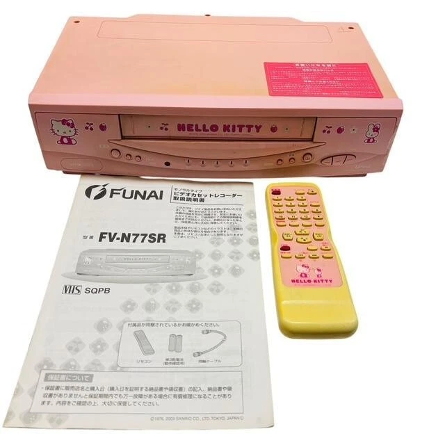 ハローキティ FUNAI VHS ビデオデッキ