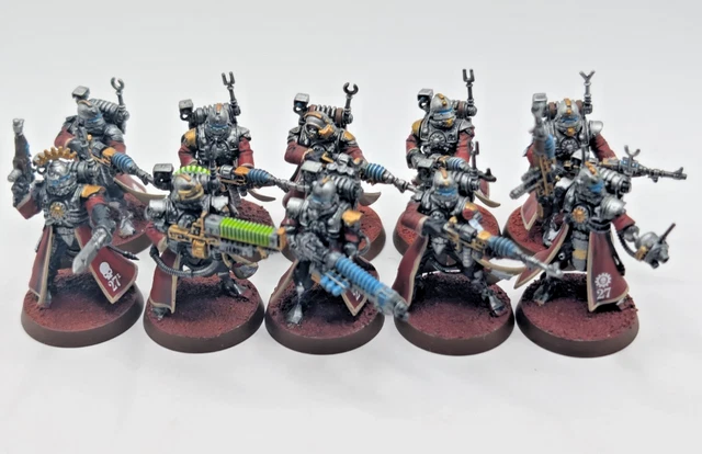 10 Figurines Skitarii Vanguard Warhammer 40K – Adeptus Mechanicus, Plastique, Occasion