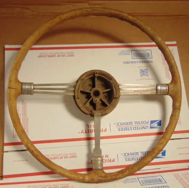 1946 1947 1948 Pontiac Chevy Accessory Banjo Steering Wheel As Found Gm Original