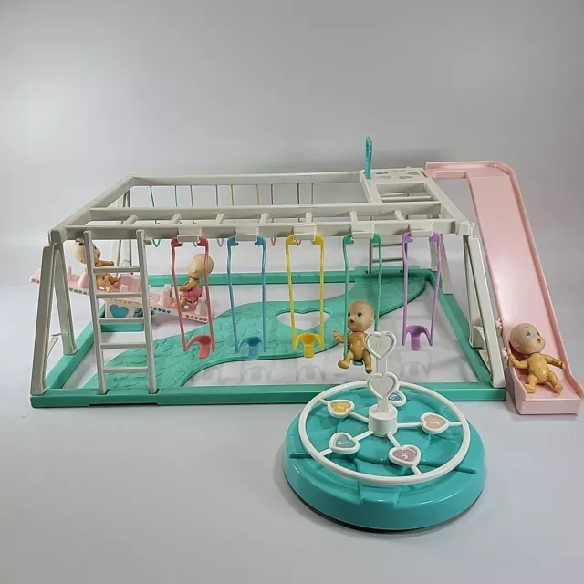 TYCO QUINTS PLAYGROUND Play Set Bundle Vintage 90s Plus Four Dolls