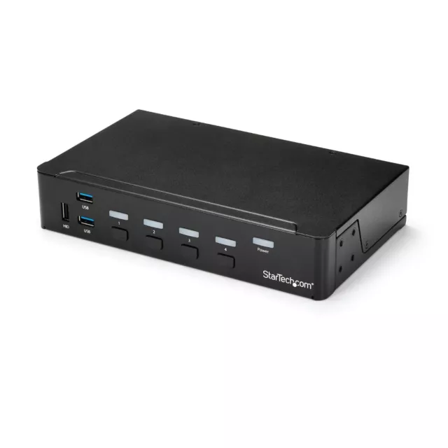 StarTech 4 Port Single HDMI KVM Switch 1080P Built-in USB 3.0 Hub