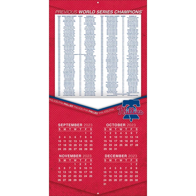 PHILADELPHIA PHILLIES 2024 12'' x 12'' Team Wall Calendar $19.99 - PicClick