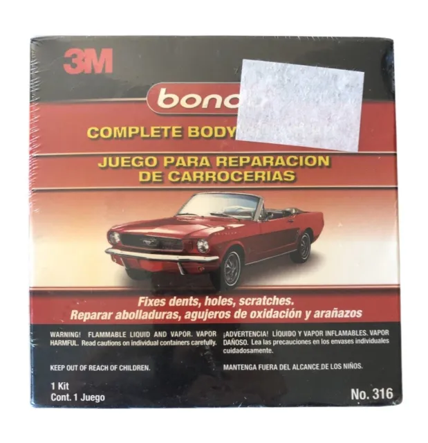 3M Bondo Complete Body Repair Kit Fixes Dents Holes Scratches NEW & SEALED