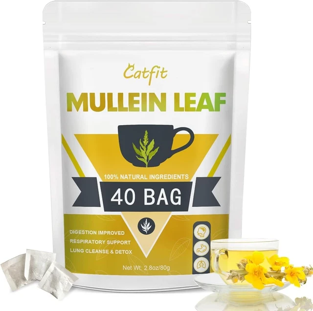 Mullein Leaf Tea - Respiratory And Lung Cleanse Herbal Tea - MM