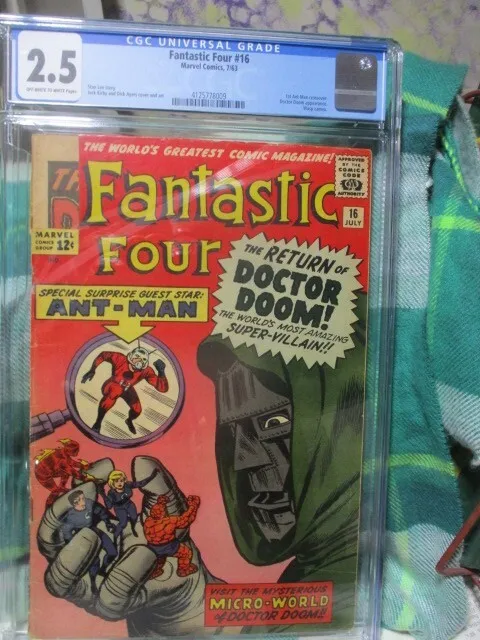 Fantastic Four #16 July 1963 Doctor Doom Ant Man CGC 2.5 GD+