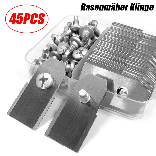 9 Lame In Acciaio Inox Con Viti Per Robot Da Prato Husqvarna, Automower E Gardena - Premiumpreis HG-102075-PP