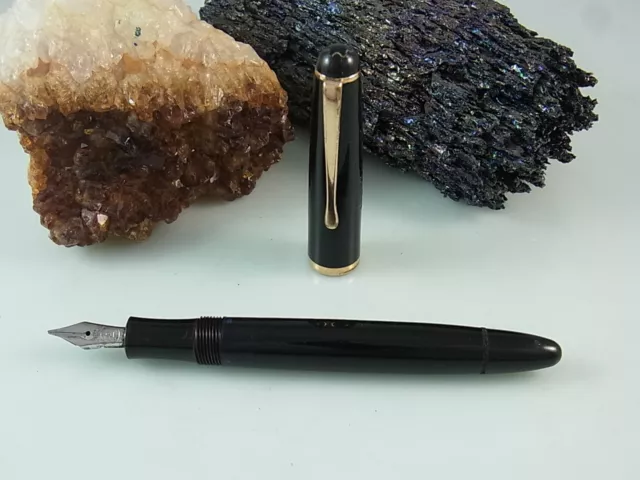 Montblanc 3-42 Stahl-Feder Kolbenfüller Vintage Füller Fountain Pen