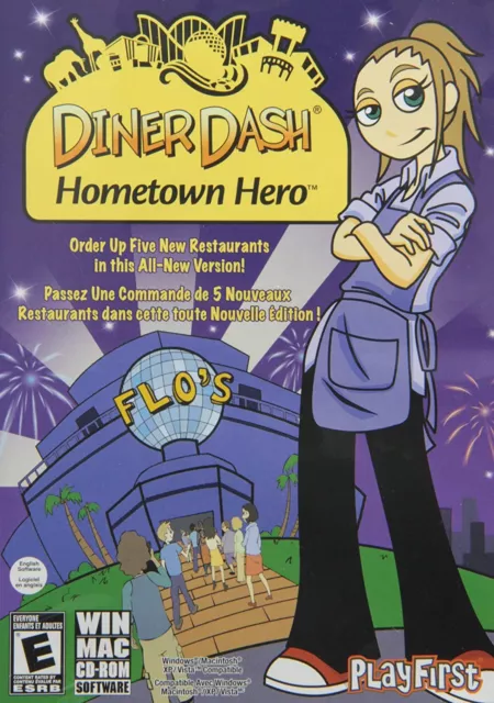 PC Diner Dash 3 Games! Hometown Hero, Flo Go, and Boom! Collectors