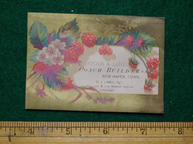 1870S-80S KEAN & Lines Coach Builders Victorian Trade Card F23 $22.50 ...