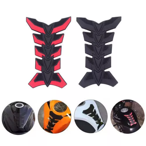Motorcycle Tank Sticker 3D Rubber Gas Fuel Oil Tank Pad Protector Cover Stic^^i