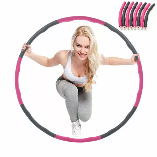 Hula Hoop Pondérée 1KG Cerceaux Mousse Rembourré pour Fitness Gym Exercice Yoga 3