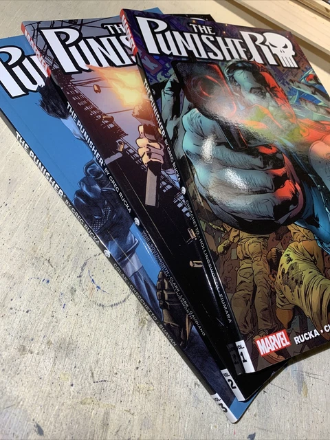 PUNISHER BY GREG RUCKA VOL 1 2 3 Enter the War Zone tpb Art By Checchetto