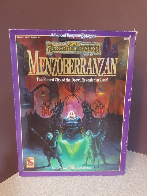 Menzoberranzan: Advanced Dungeons & Dragons by R.A. Greenwood