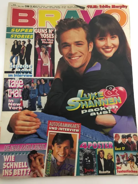 BRAVO 11.03.1992 Beverly 90210 Guns N Roses Van Damme Depeche Mode