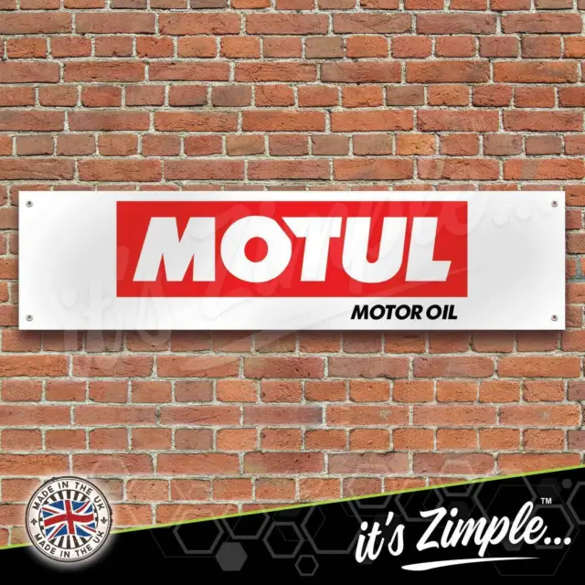 Motul Motor Oil Banner Garage Workshop Sign Printed PVC Trackside Display