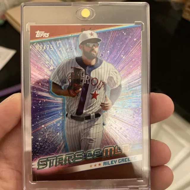 RILEY GREENE TOPPS 2024 Series 1 Stars of MLB Red /75 Detroit Tigers 🔥🔥