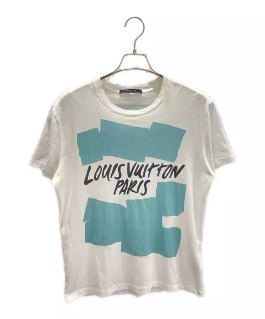 LOUIS VUITTON Upside Down T-Shirt White 19 SS Size XS LV Auth ak160