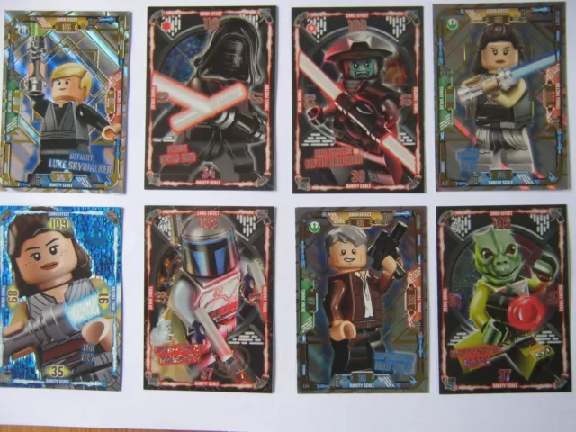 Lego Star Wars Series 1 cards pick Limited Edition Jedi & Dark Side Foil cards