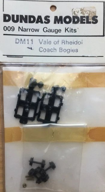 009 NARROW GAUGE Dundas kit : DM11 Vale of Rheidol bogie coach bogies £ ...