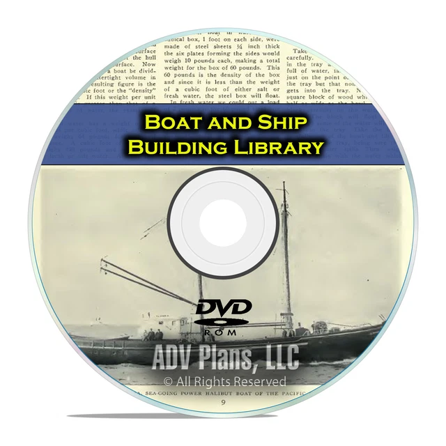 100+ BOOKS ON Boat and Ship Building, Make a Wooden Yacht, Fishing