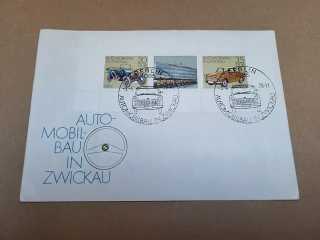 DDR Erstagsbrief Brief Post Sonderstempel Horch Trabant IFA Zwickau 1979 orig.