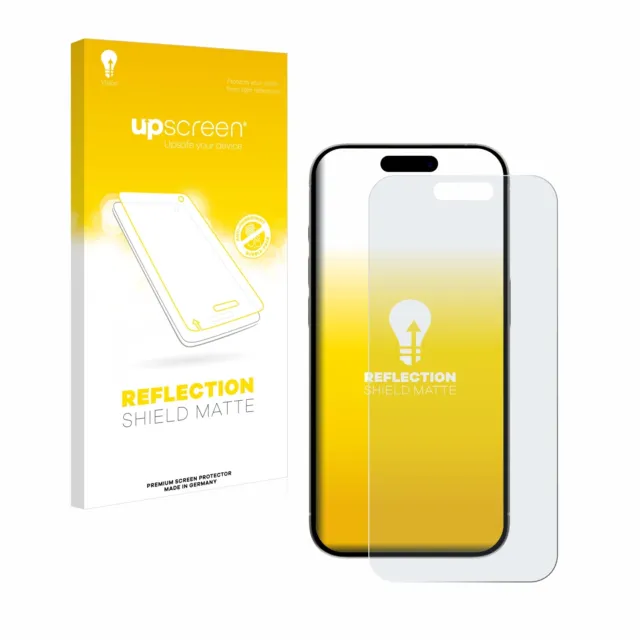 upscreen Entspiegelungs Schutzfolie für Apple iPhone 15 Pro Matt Antireflex