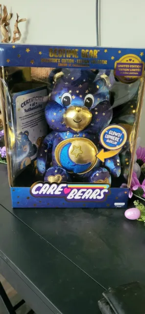 Care Bears Bedtime Bear Limited Collector's Edition 2023 Navy & Gold Plush - New
