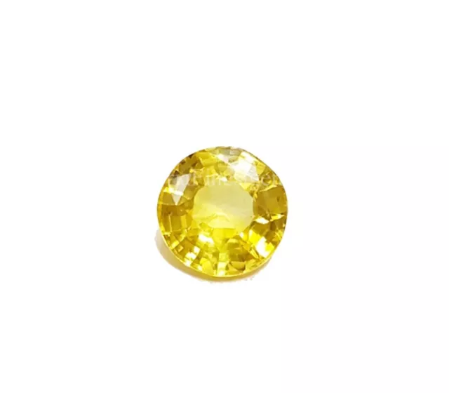 Certifié Naturel 10,30 Ct Saphir Jaune Forme Ronde Pierre Précieuse En Vrac