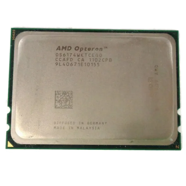 AMD Opteron 6174 OS6174WKTCEG0 - Twelve 12 Core 2.20GHz Socket G34 Processor CPU