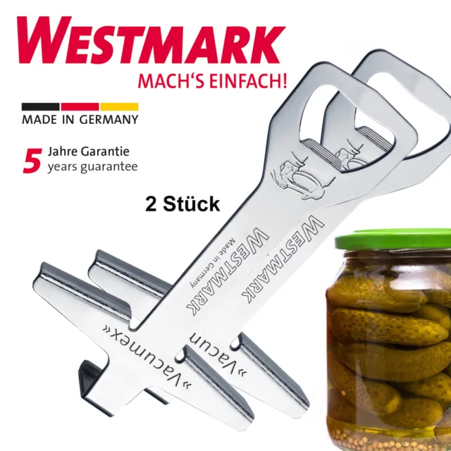 2 x Westmark Schraubdeckelöffner VACUMEX Deckelöffner Flaschenöffner Glasöffner