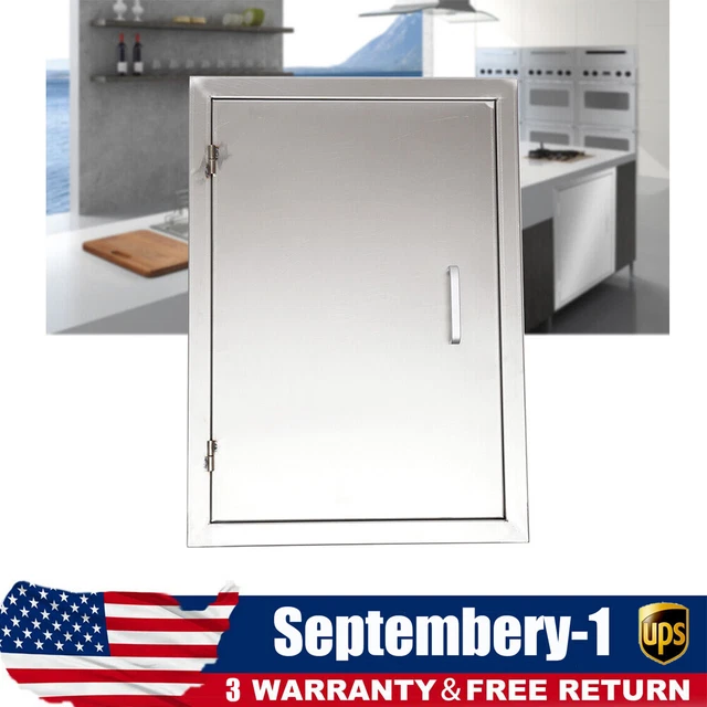 Outdoor Kitchen Cabinet Single Door Stainless Steel Access Drawer for BBQ Grills