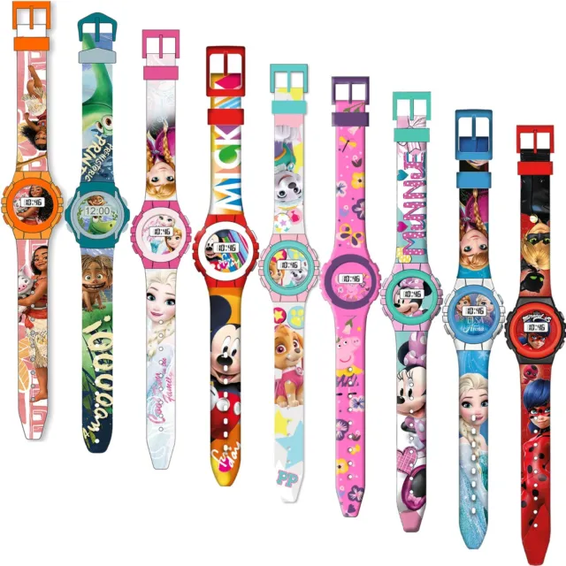 Armbanduhr Kinderuhr Uhr Kinder Silikon Disney Armband Digital Frozen ab 4,90 €