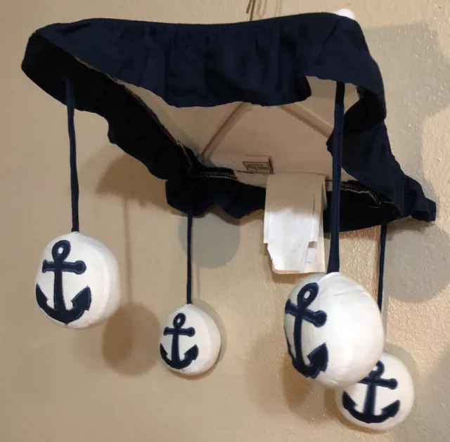 Cloth Sweet Jojo Musical Mobile Nautical Anchor Navy and White Replacement