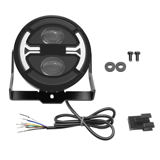 Phare Avant Vélo électique 36V Double Faisceau Avec Clignotants Intégrés