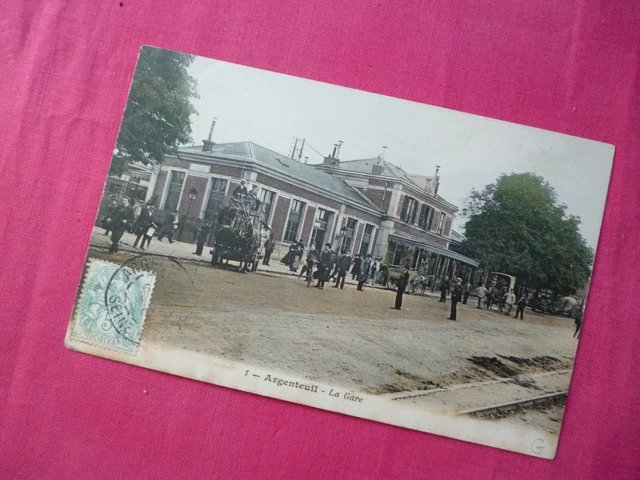 CPA old postcard Argenteuil-la gare 95