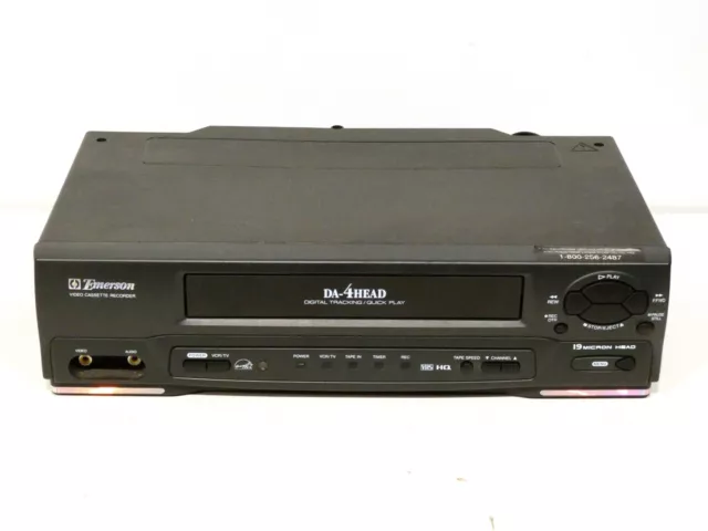 Emerson EWV401A Video Cassette VHS/VCR. 19 Micron. DA-4Head No Remote. Tested