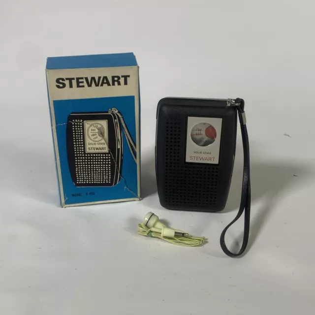 Vintage Stewart Transistor Solid State AM Radio Model K-600