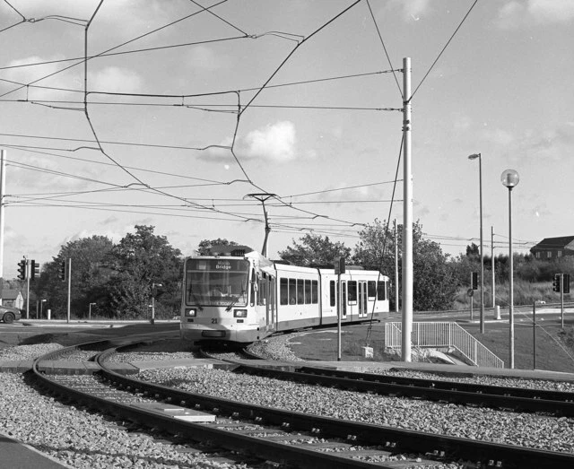 RAILWAY PHOTO Tram at Drake House Lane c1995 £2.00 PicClick UK