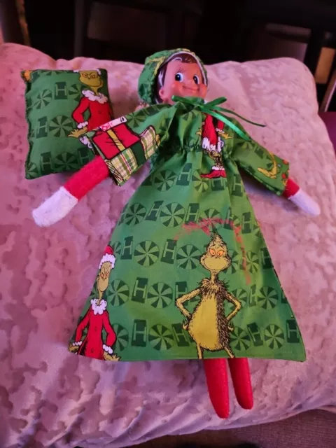 Elf Nightgown Grinch Fabric