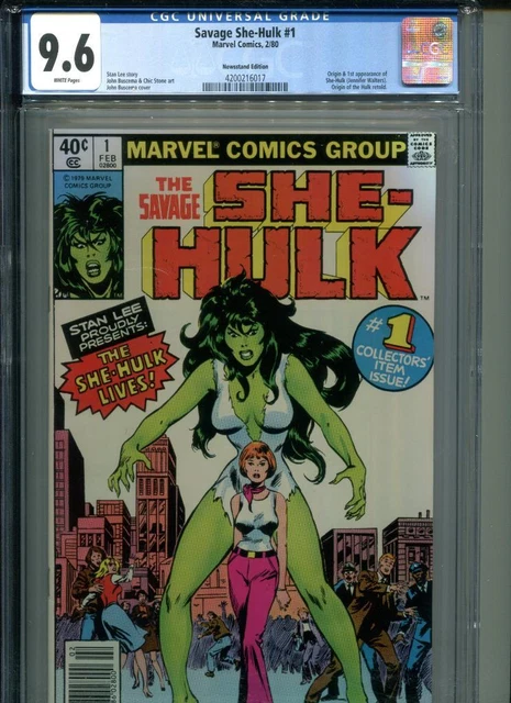 SAVAGE SHE-HULK #1 CGC 9.6 White Pages Origin and 1st Appearance 1980 Marvel