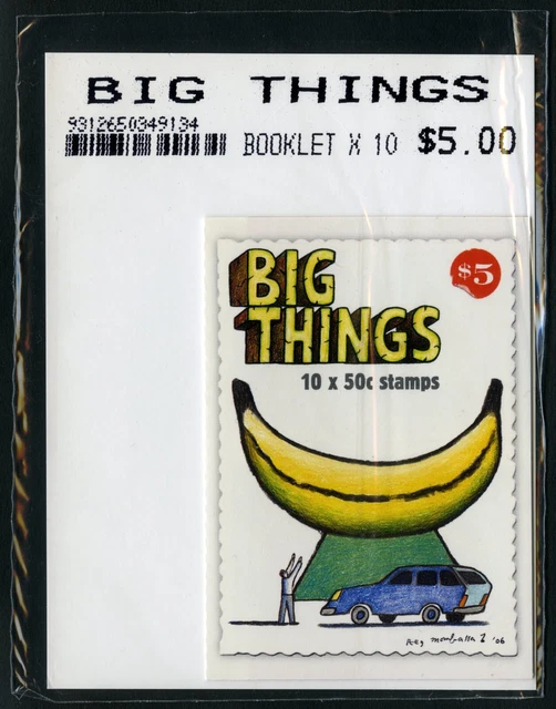 AUSTRALIA 2007 Big Things Stamp Booklet Self Adhesive 10 x 50c SG SB243 MNH