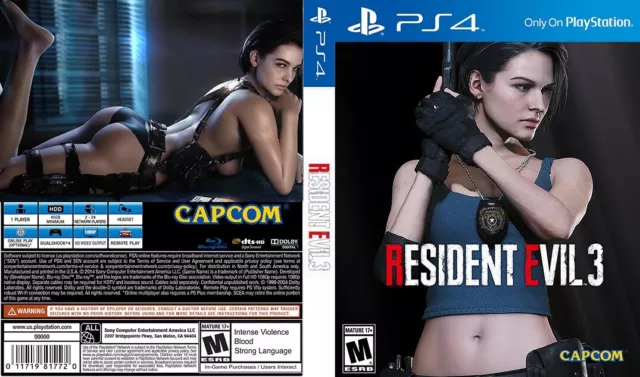 Custom Replacement Case Resident Evil 2 Remake NO DISC PS5 