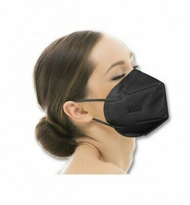 Pack 30 Mascarillas negras Filtro Protector Facial 95% color negro