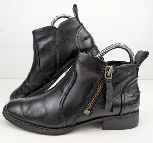 Ugg aureo best sale boots black leather