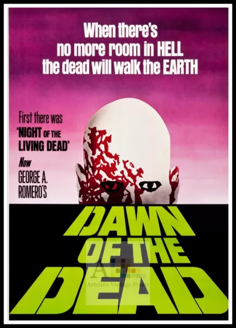 Dawn Of The DeadHorror Movie Poster A1 A2 A3