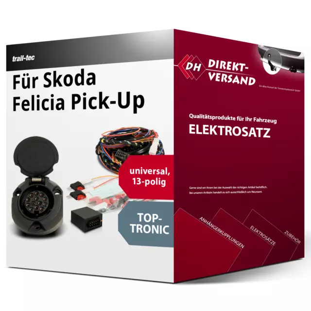 Für Skoda Felicia Pick-Up Typ 6UF Elektrosatz 13polig universell top