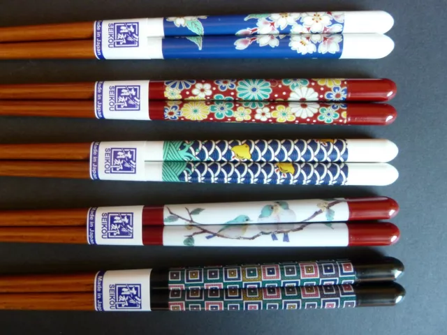 Essstäbchen,Hergestellt in Japan,Kutani design x Wakasa Lacquered Chopsticks