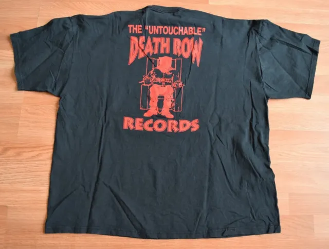 VINTAGE 1997 DEATH Row Records Shirt Tee XXL Snoop Dogg Rap Tour Tupac ...