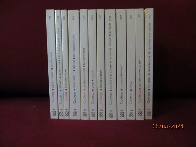 Konvolut: Jean Cocteau  Werkausgabe in zwölf Bänden