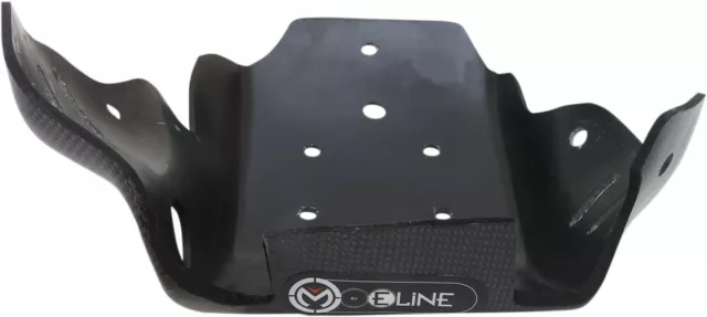 Moose Racing Moto Carbon Fiber Skid Plate Black For KTM 250 XCF-W 4-Stroke Black